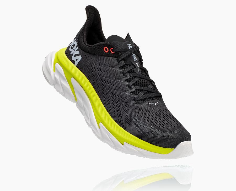 Hoka One One Clifton Edge Löparskor Herr - Svarta - ROSXA-0384